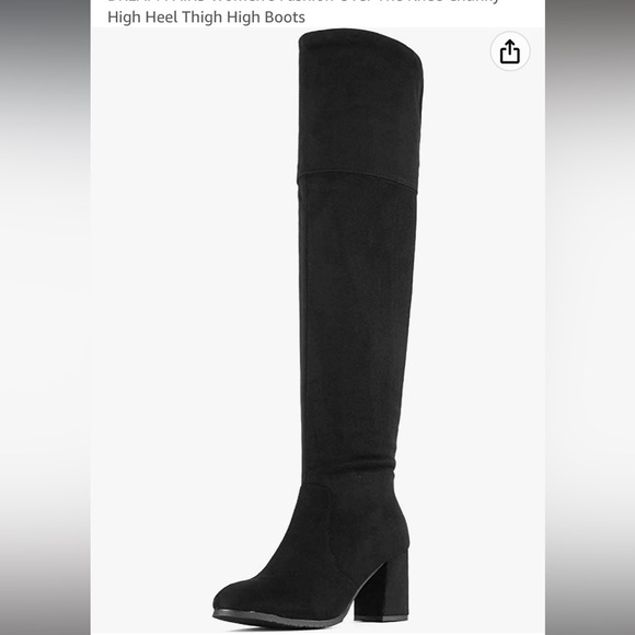 Black Thigh-High Boots - Suede - Circus by Sam Edelman - Picture 7 of 9